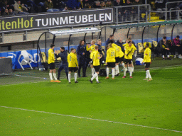 Players of NAC Breda taking a break for the Ramadan at the Rat Verlegh Stadium, during the match NAC Breda - FC Den Bosch