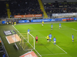 NAC Breda taking a corner kick on the field of the Rat Verlegh Stadium, during the match NAC Breda - FC Den Bosch