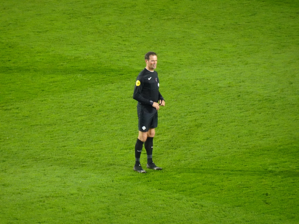Referee Bas Nijhuis on the field of the Rat Verlegh Stadium, during the match NAC Breda - FC Den Bosch