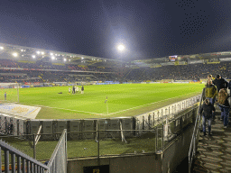 Youth players on the field of the Rat Verlegh Stadium, during the half-time of the match NAC Breda - FC Den Bosch