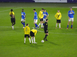 NAC Breda taking a free kick at the Rat Verlegh Stadium, during the match NAC Breda - FC Den Bosch