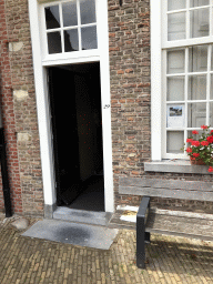 Entrance to the Begijnhof museum at the west side of the Begijnhof garden