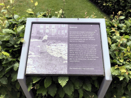 Explanation on the Bleekveld field at the Begijnhof garden