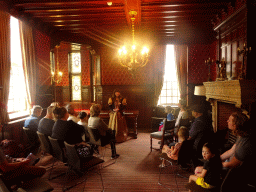 Interior of the northwest room of Bouvigne Castle