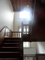 Staircase to the upper floors of Bouvigne Castle