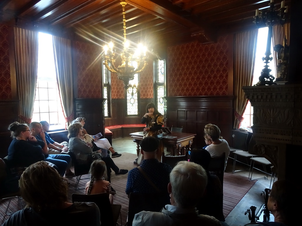 Interior of the northwest room of Bouvigne Castle