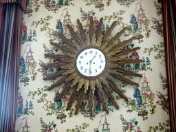 Clock on the wall of the southwest room of Bouvigne Castle