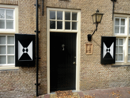 Door at the Poortgebouw building of Bouvigne Castle