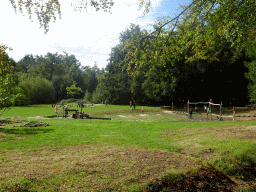 Playground at the Speelbos Mastbos forest, viewed from the Bouvignedreef street