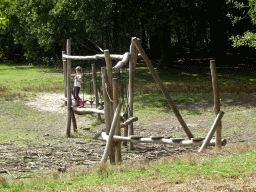 Playground at the Speelbos Mastbos forest, viewed from the Bouvignedreef street