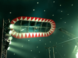 Ceiling of the tent of Circus Barones, just before the show