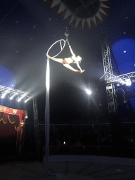 Acrobats at Circus Barones, during the show