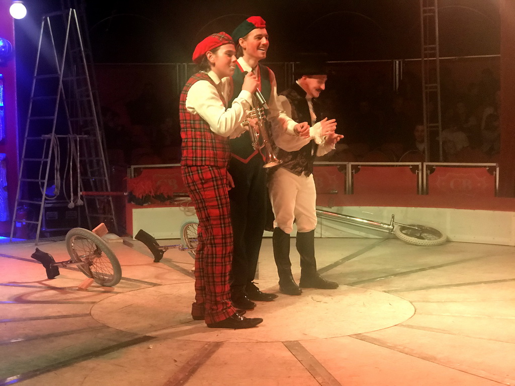 Clowns at Circus Barones, during the show