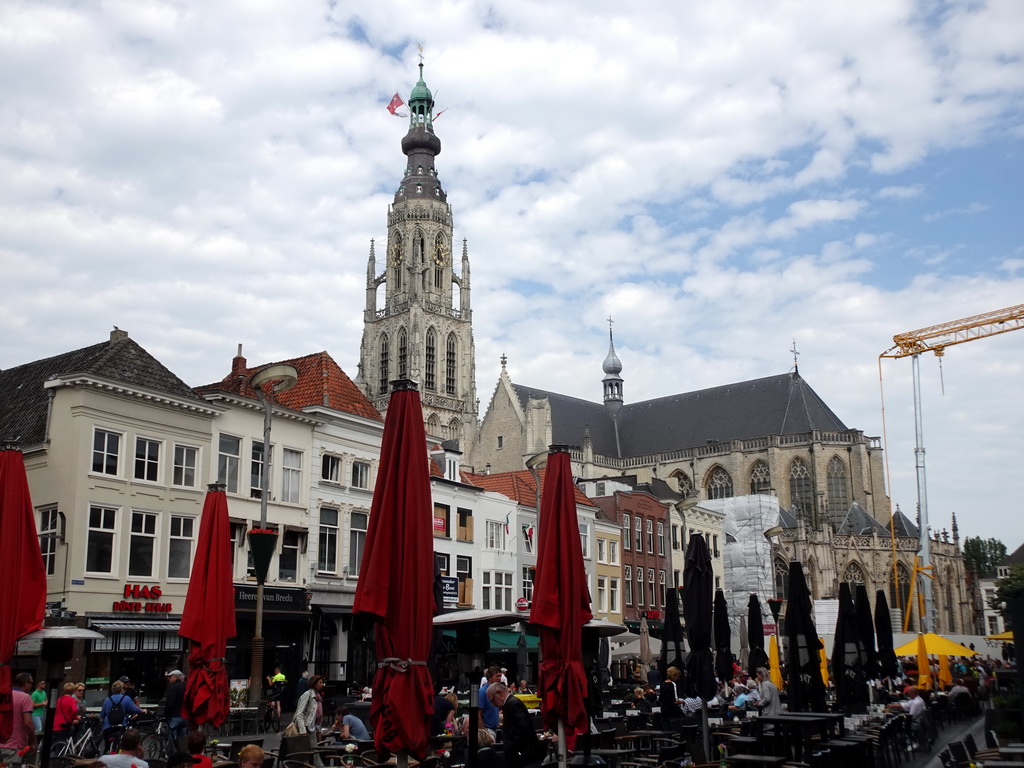 The Grote Markt square with the Grote Kerk church