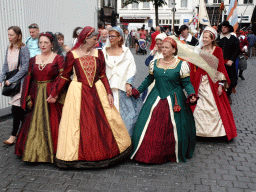 Actors at the north side of the Grote Markt Square, during the Nassaudag