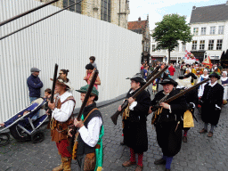 Actors at the north side of the Grote Markt Square, during the Nassaudag