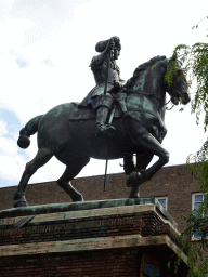 The Equestrian statue of King William III at the Kasteelplein square