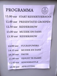 Program of the Nassaudag