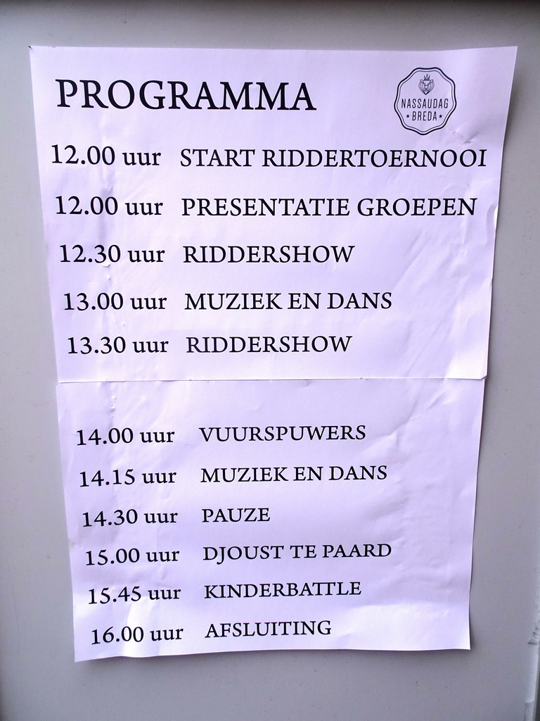 Program of the Nassaudag