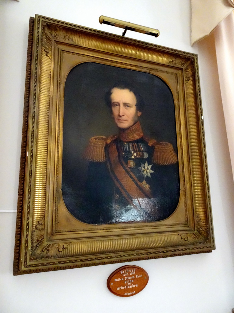 Painting of Prince Frederick of the Netherlands, at the southwest room at the Blokhuis building of Breda Castle