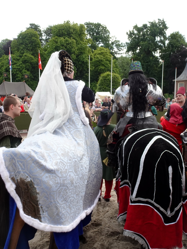 Knights and horses at the Parade square of Breda Castle, during the Nassaudag