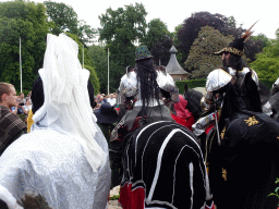 Knights and horses at the Parade square of Breda Castle, during the Nassaudag