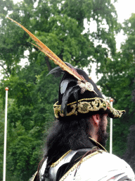 Knight at the Parade square of Breda Castle, during the Nassaudag