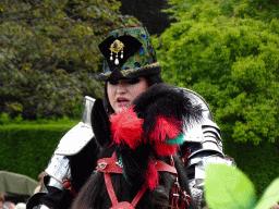 Knight on a horse at the Parade square of Breda Castle, during the Nassaudag