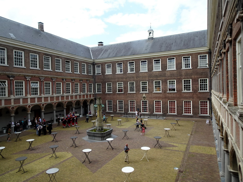 Inner Square of Breda Castle, viewed from the First Floor of the Main Building, during the Nassaudag