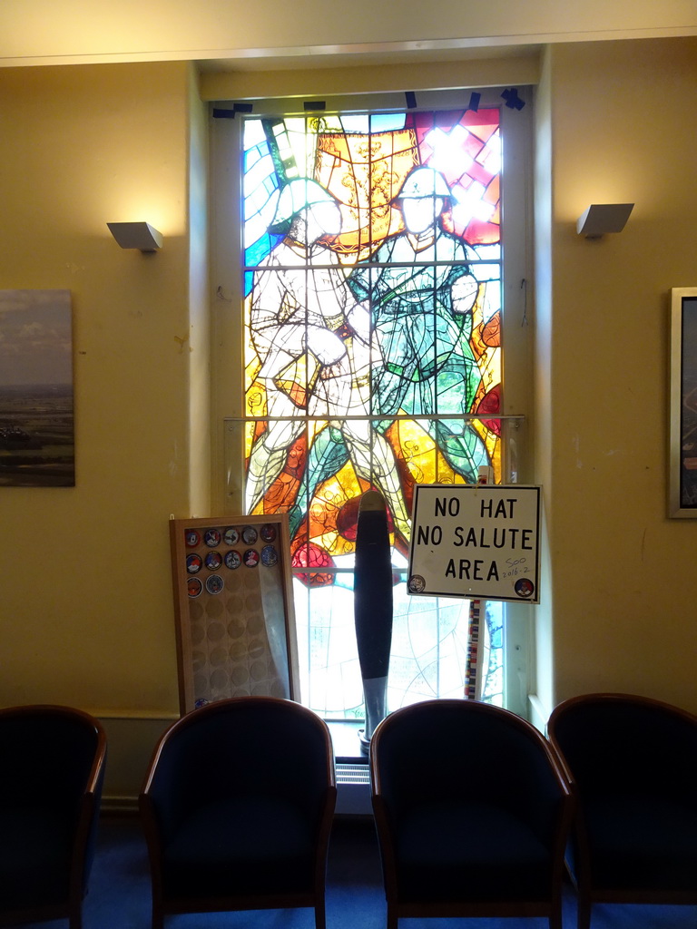 Stained glass window at the Main Hall at the First Floor of the Main Building of Breda Castle, during the Nassaudag