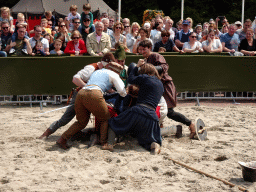 Actors at the Parade square of Breda Castle, during the Knight Tournament at the Nassaudag