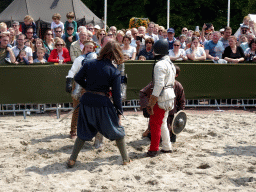 Actors at the Parade square of Breda Castle, during the Knight Tournament at the Nassaudag