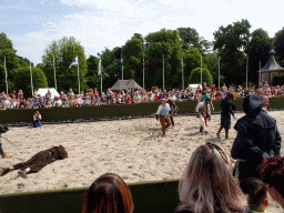 Actors at the Parade square of Breda Castle, during the Knight Tournament at the Nassaudag