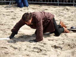 Actor at the Parade square of Breda Castle, during the Knight Tournament at the Nassaudag