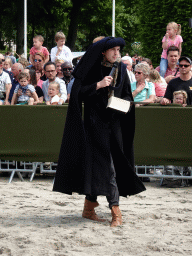 Actor at the Parade square of Breda Castle, during the Knight Tournament at the Nassaudag