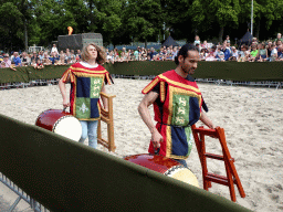 Musicians at the Parade square of Breda Castle, during the Knight Tournament at the Nassaudag