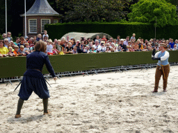 Actors at the Parade square of Breda Castle, during the Knight Tournament at the Nassaudag