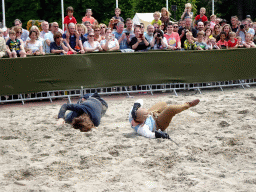 Actors at the Parade square of Breda Castle, during the Knight Tournament at the Nassaudag