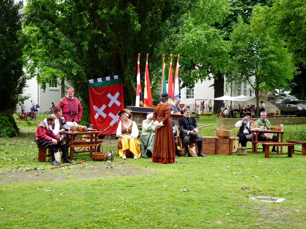 Actors at the southwest side of Breda Castle, during the Nassaudag