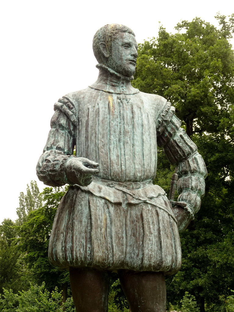 Statue of William of Orange at the northeast side of the Parade square of Breda Castle