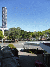 Wickham Terrace and the Infinity Tower, viewed from the balcony of our room in the Soho Motel