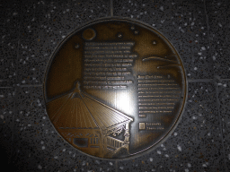 Plaque for the Literary Trail 1996 for Ross Clark at Albert Street, by night