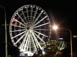 The Wheel of Brisbane, viewed from William Street, by night