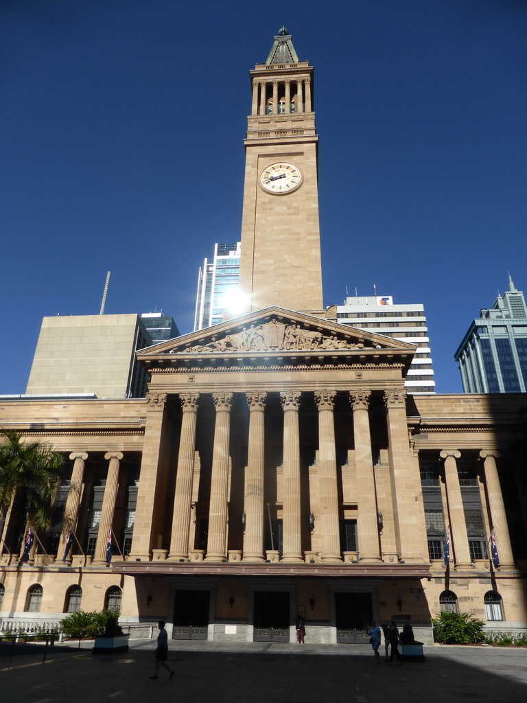 Front of the Brisbane City Hall at the King George Square