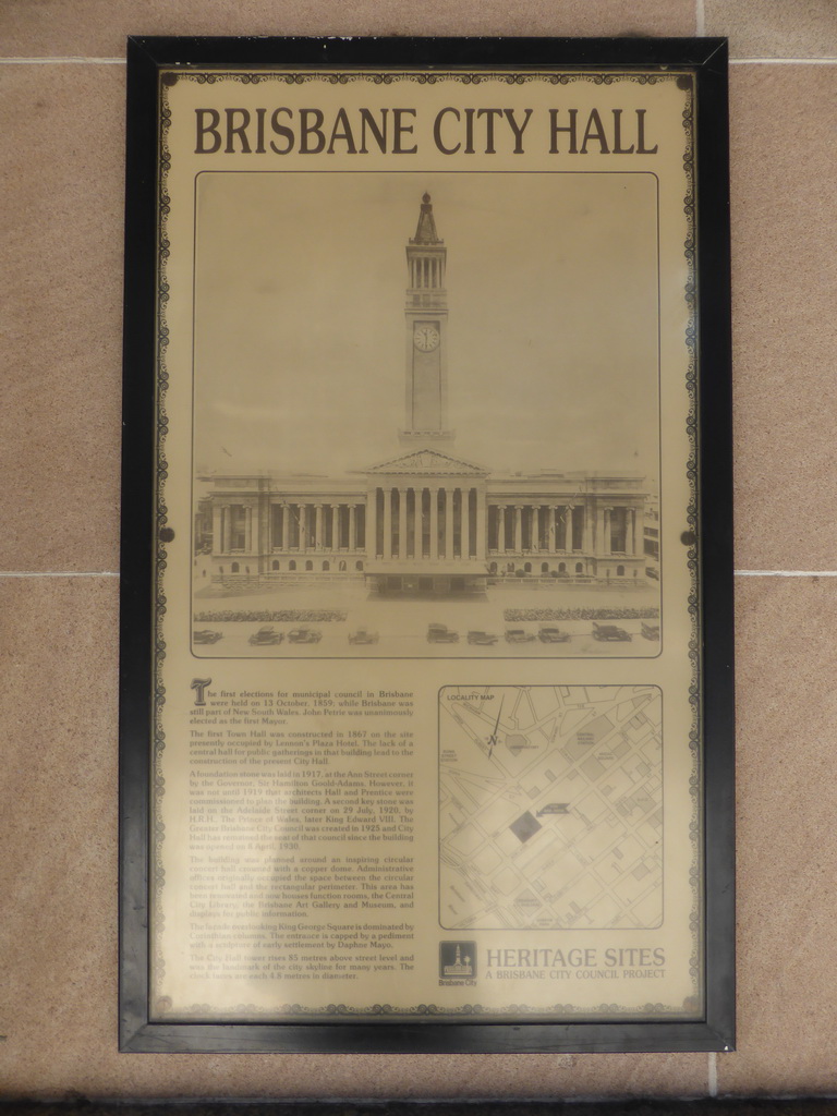Information on the Brisbane City Hall