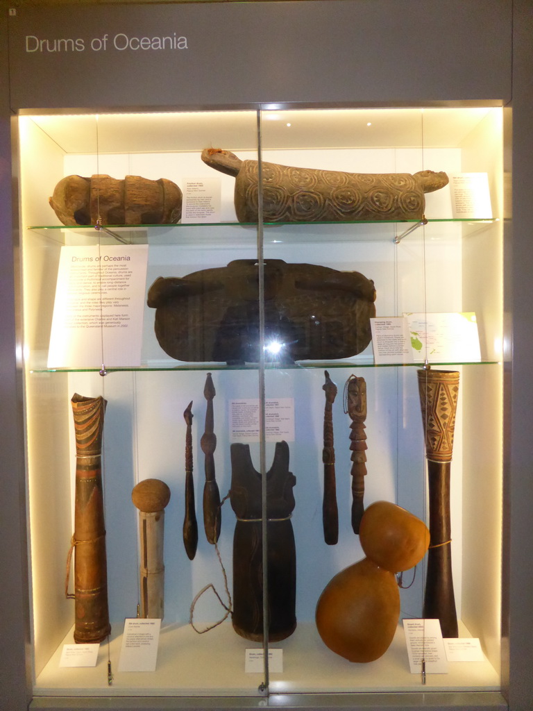 Drums of Oceania, at the second floor of the Queensland Museum & Sciencentre