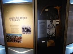 Information on Aboriginal people in Brisbane, at the third floor of the Queensland Museum & Sciencentre