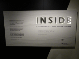 Information on the exposition on Life in Children`s Homes and Institutions, at the third floor of the Queensland Museum & Sciencentre