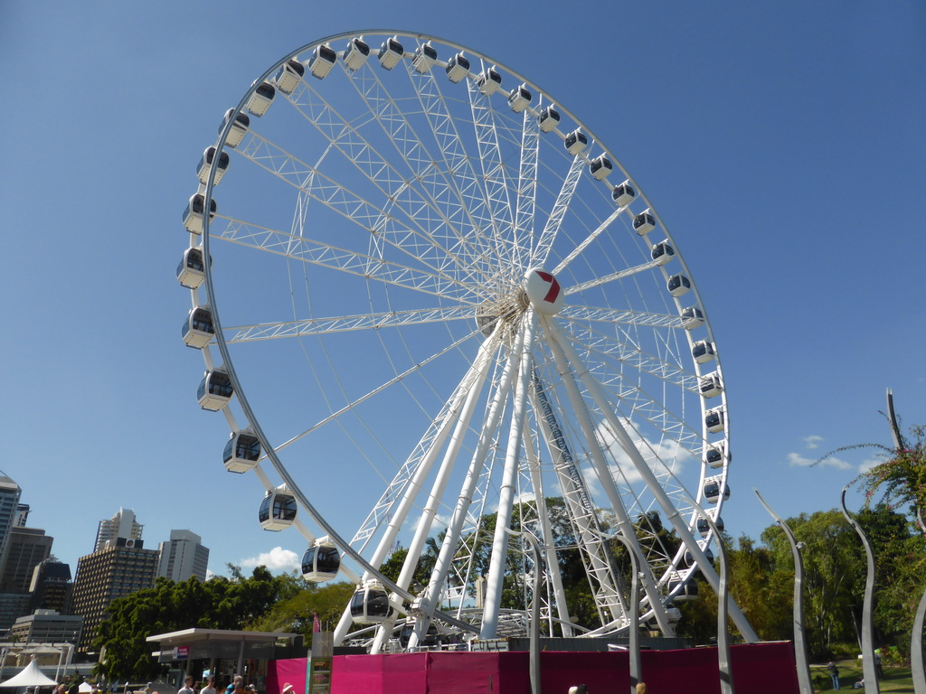 The Wheel of Brisbane, viewed from Russell Street