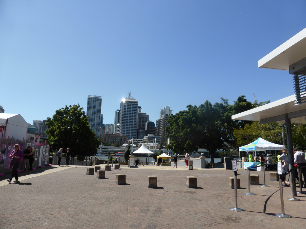 The skyline of Brisbane, viewed from Russell Street